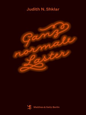 cover image of Ganz normale Laster
